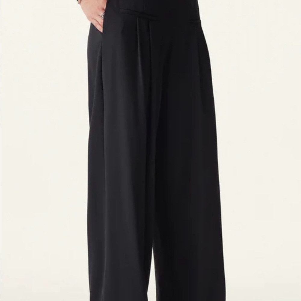 NWT OGL Black Wide-Leg Tailored Pants - Picture 4 of 11